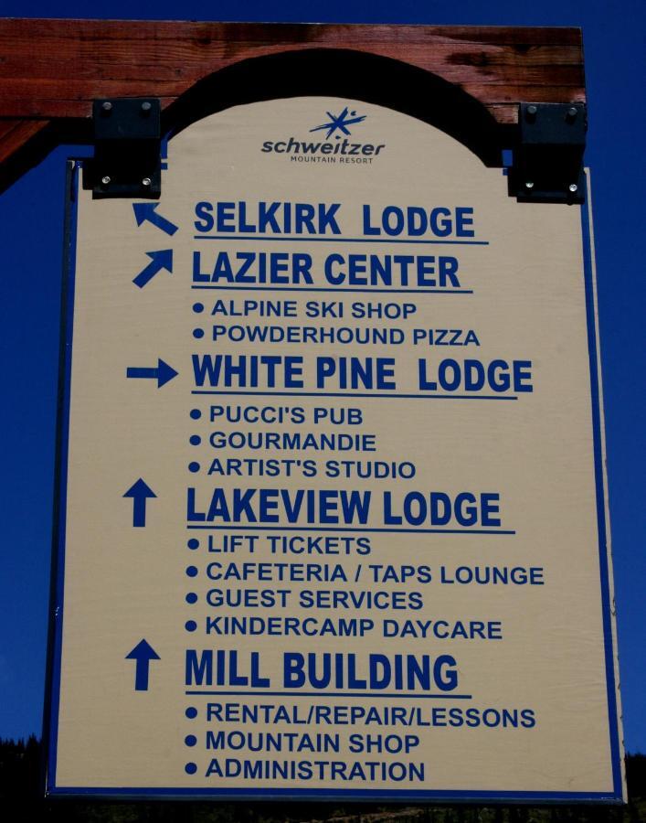 Schweitzer Mountain Resort White Pine Lodge サンドポイント エクステリア 写真